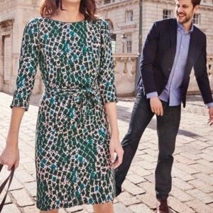 Boden Kelly floral size 10 dress green flowers